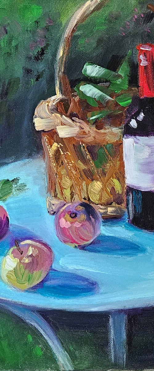 Picnic in the garden by Vera Stein