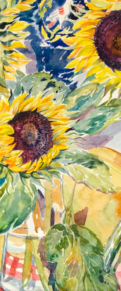 Still life with sunflowers by Daria Galinski