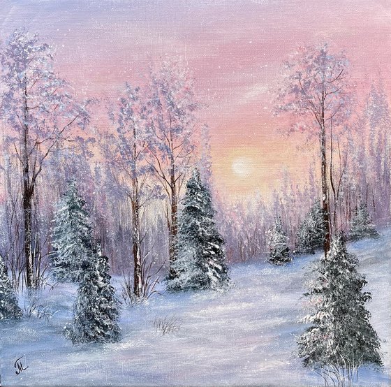 Winter Serenity: A Symphony in Pastel