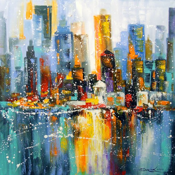 The first snow in the metropolis