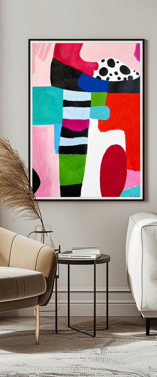 Bold Colorful Abstract art by Sasha Robinson