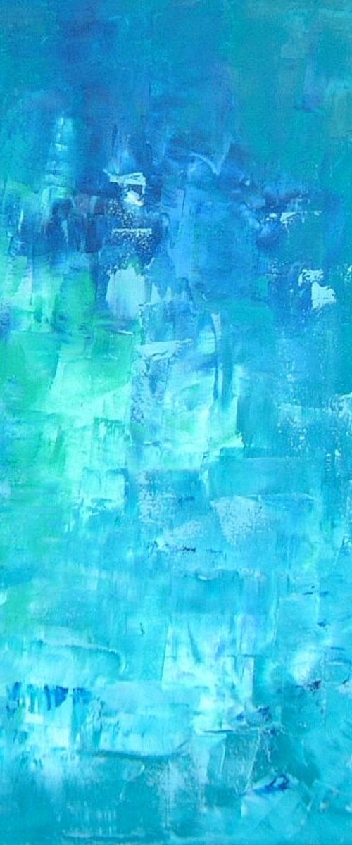 Turquoise Meditation III (ref#:542-50Q) by Saroja van der Stegen