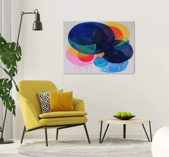 Painting of bold and bright circles 2901241