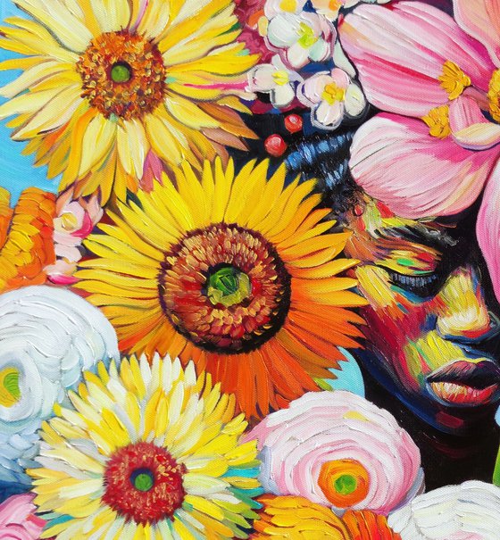 Flower Girl – Floral Portrait