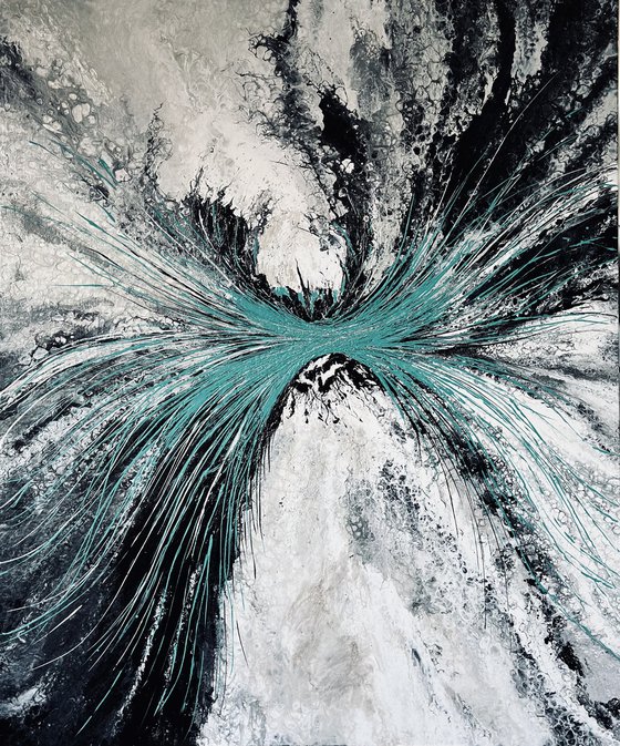 Crescendo — Turquoise Abstract