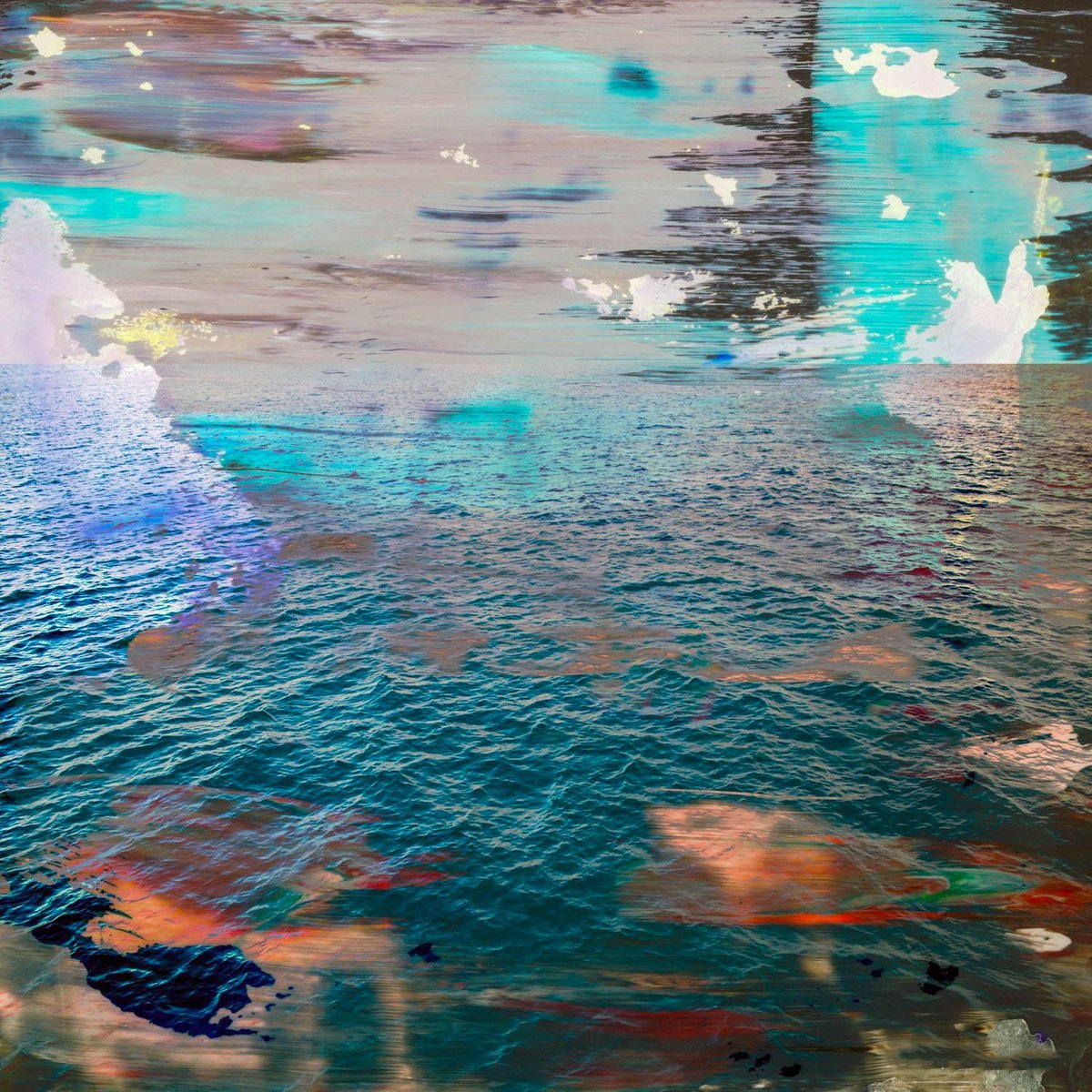 Abstract Landscape Photograph By Sven Pfrommer, 39 X 39", La Mer Xxiii, Original Artwork