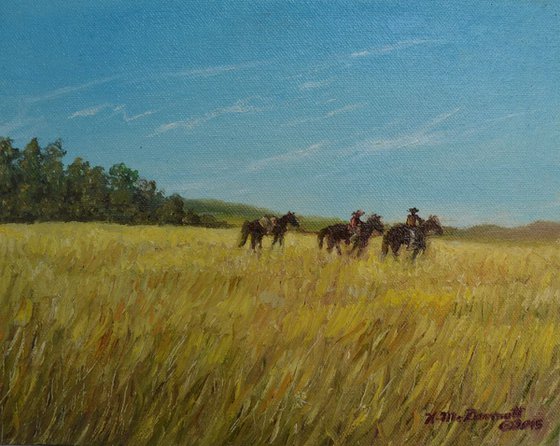 Prairie Journey - 8X10 oil (SOLD)