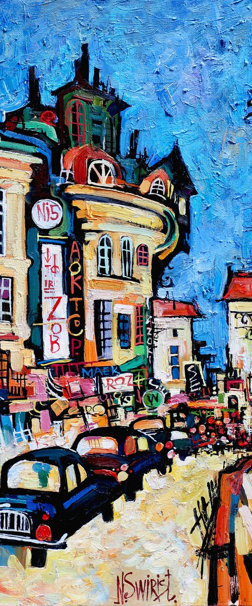 Paris and color night. by Nikifor Swiristuhin