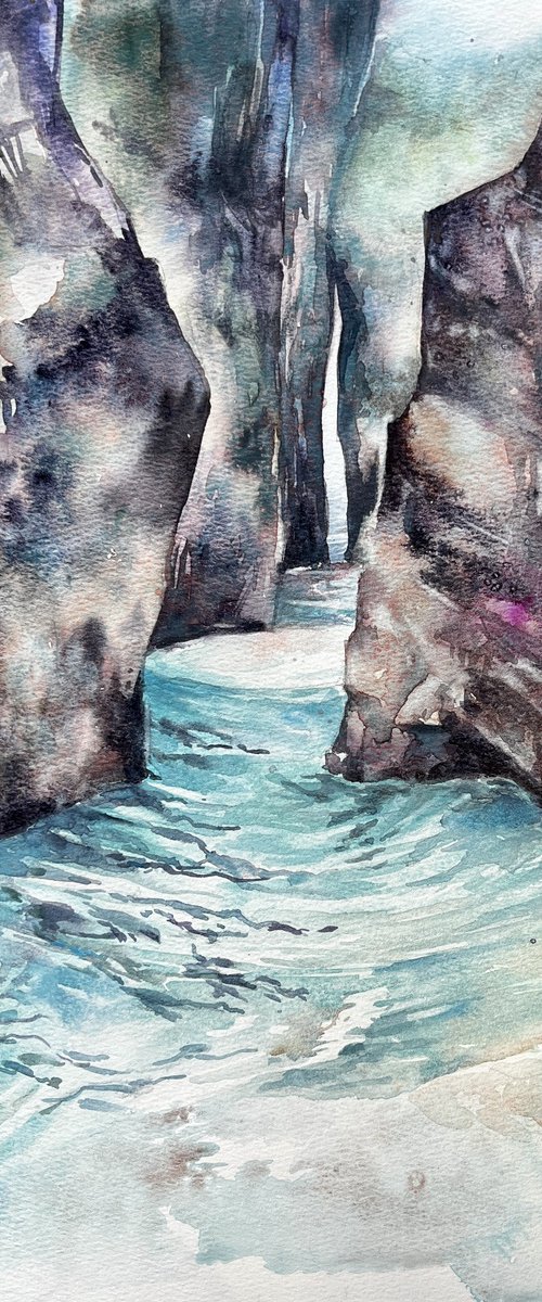 Cornish Cove by Larissa Rogacheva