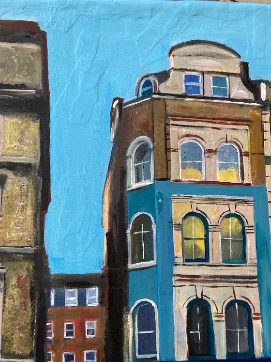 One End of Tisbury Court, Soho, London