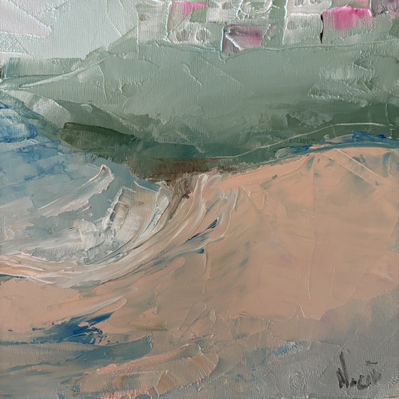 Coastal sea view beach Greek Houses Island