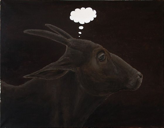Cow with Empty Head