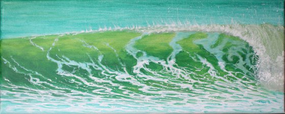 Green wave - wave, beach