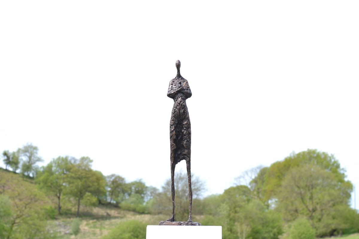 Girl and Rabbit Foundry Bronze by Tanya Russell