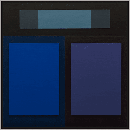 BLUE BORDEAUX - 3D Modern Color Field Painting by Rich Moyers