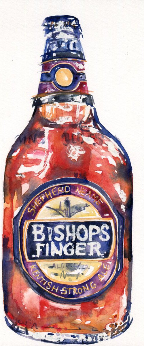 Shepherd Neame's Bishops Finger Beer Bottle by Hannah Clark