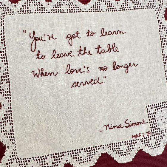 "Love's no longer served"