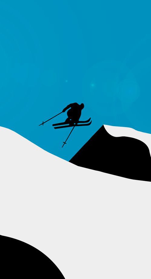 Apres Ski (Blue) by Rennie Pilgrem