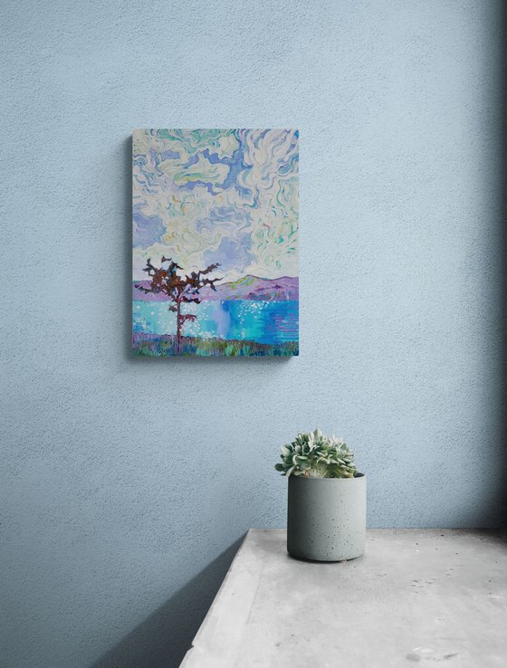 Turquoise Lake and Scruffy Tree