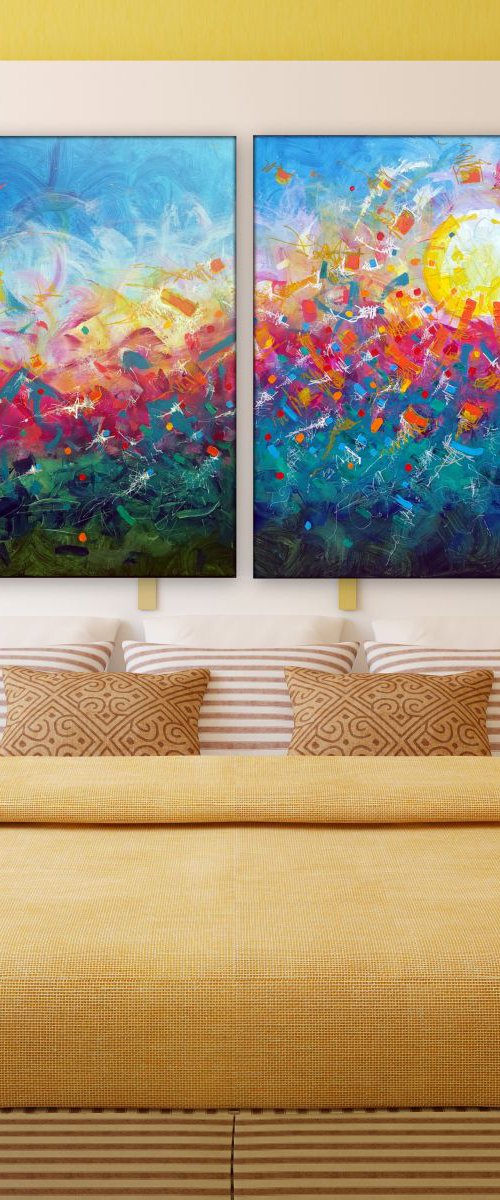 Flutter  |   Diptych by Heather W.  Ernst
