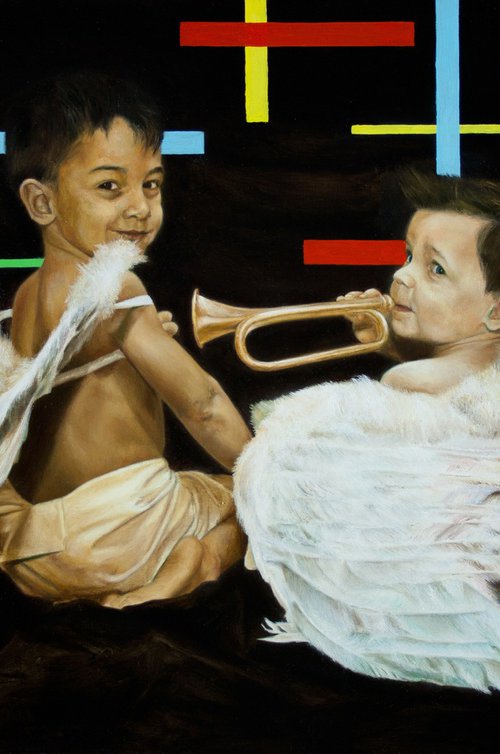 Andrea and Matteo Angels by Paolo Borile