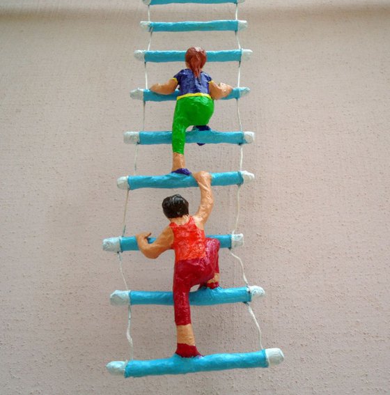 Kids on Ladder