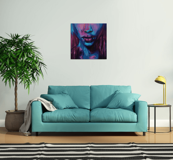 EMPOWERED - Black woman wall art Contemporary African American home decor