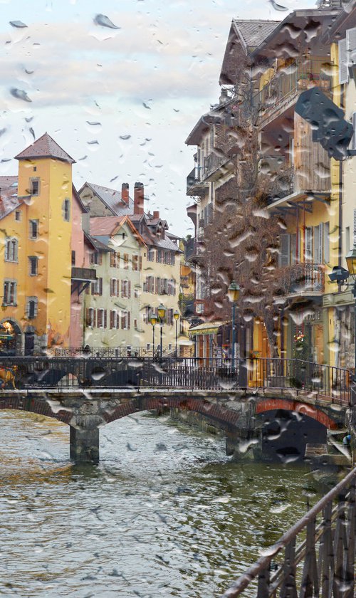 " Rainy day in Annecy. France " Limited Edition 1 / 25 by Dmitry Savchenko