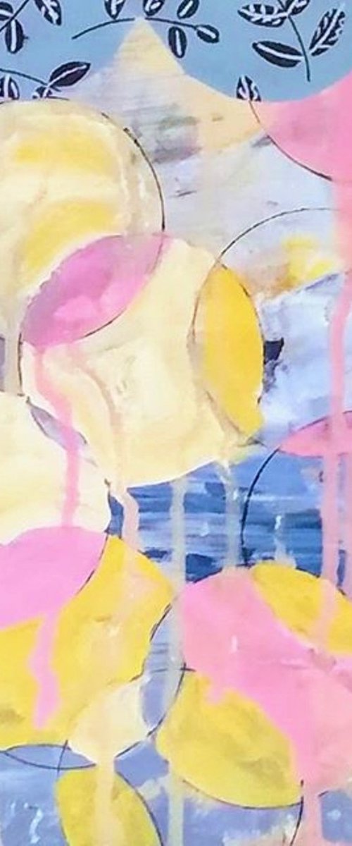 pink vs yellow by Christine Hamm