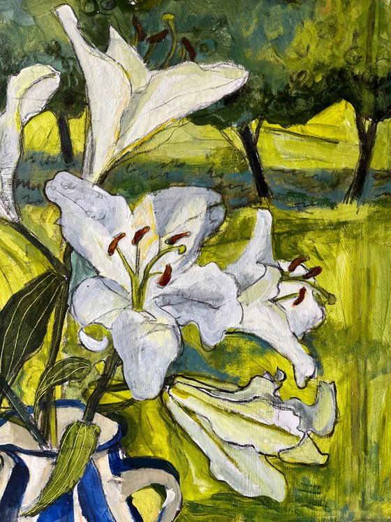 Garden studio lillies