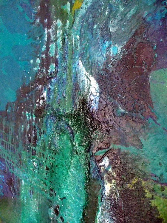 ABSTRACT SEASCAPE BLUE 2