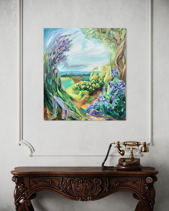 "Istrian Fairies» woman embodied in Herbs.