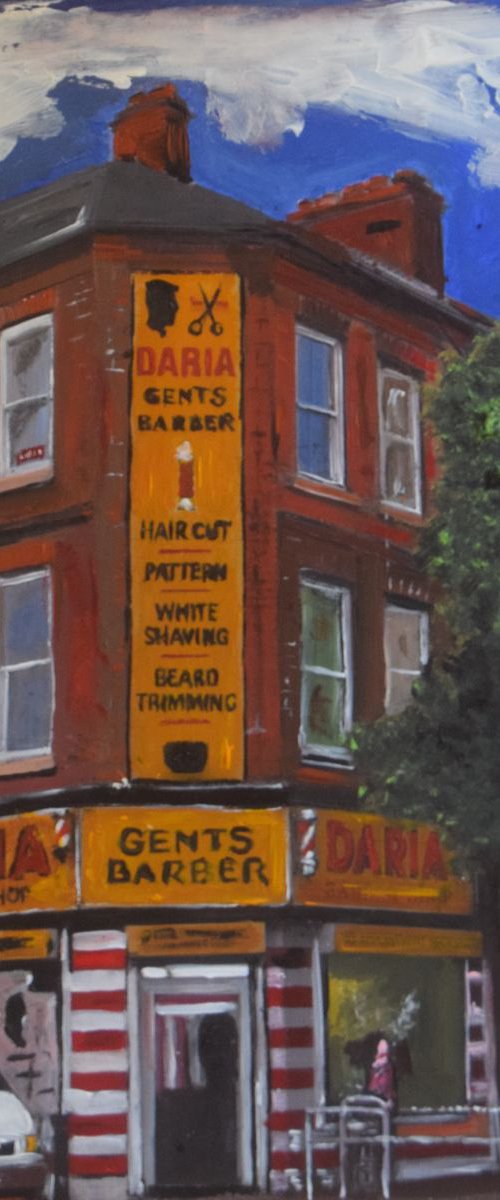 Snipping and Shaving on the Hessle Road by Andrew  Reid Wildman