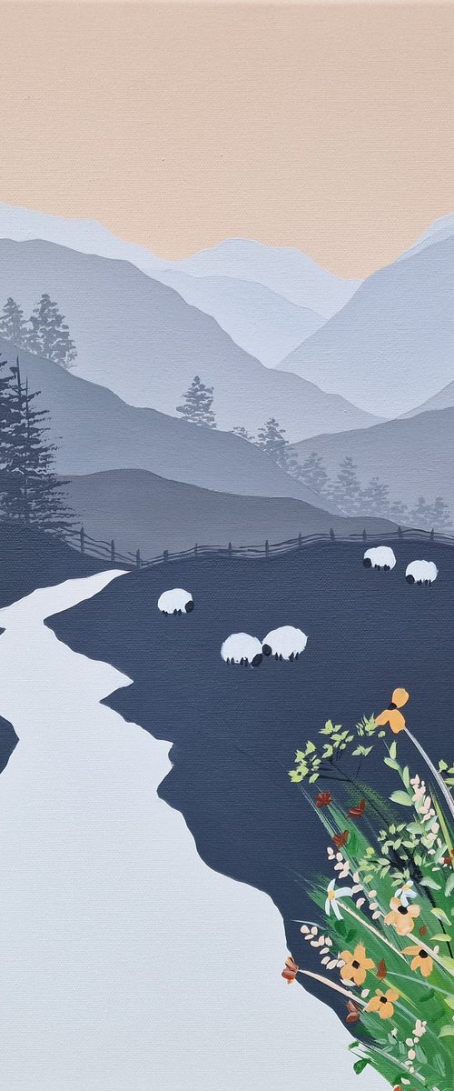 Footpath to Borrowdale, The Lake District by Sam Martin