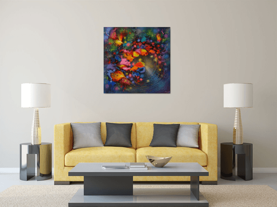 "Evening Flower Dance" Large Painting