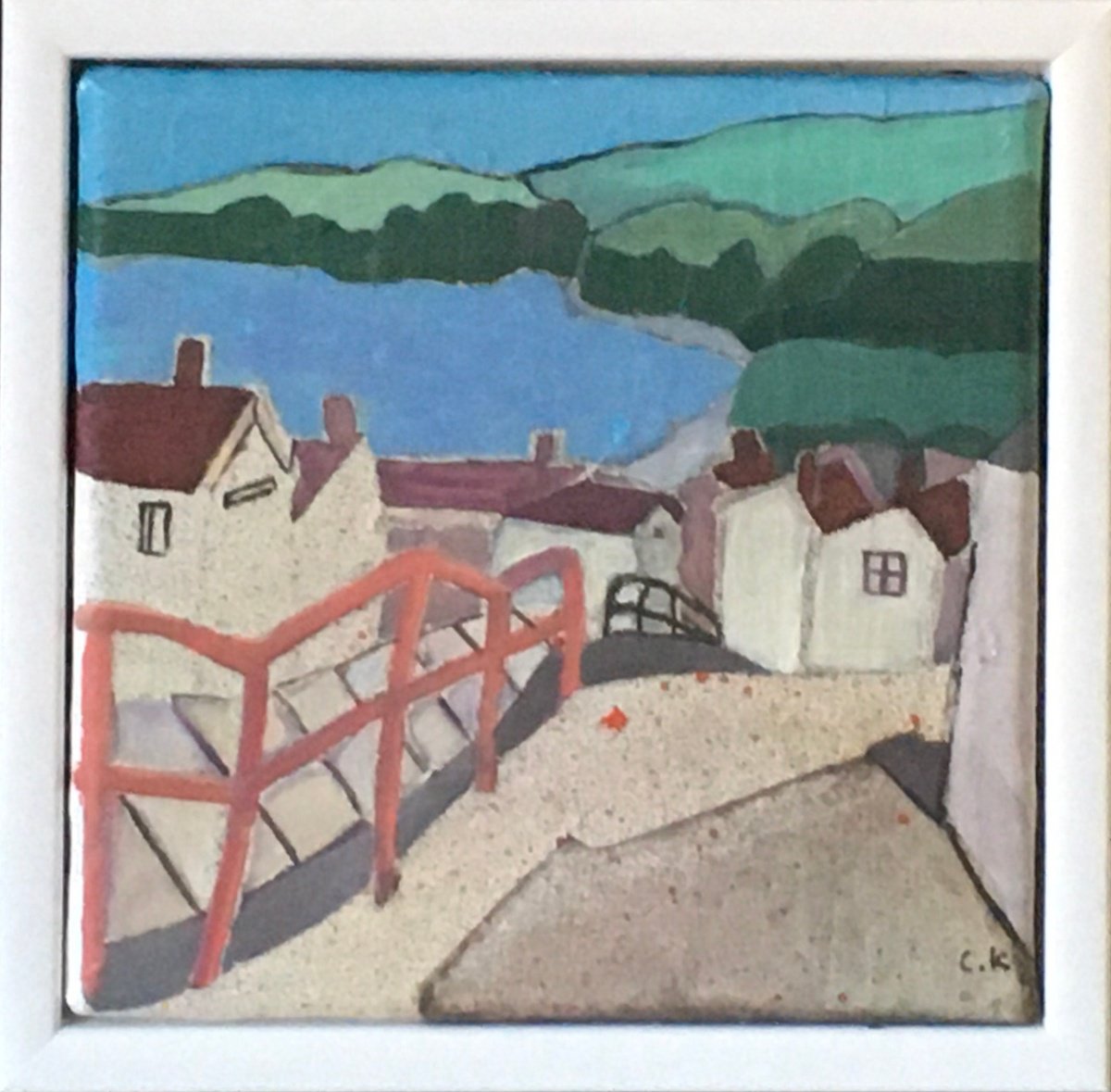 Impressionistic Landscape Painting By Chihiro Kinjo, 9 X 9, Robin Hood