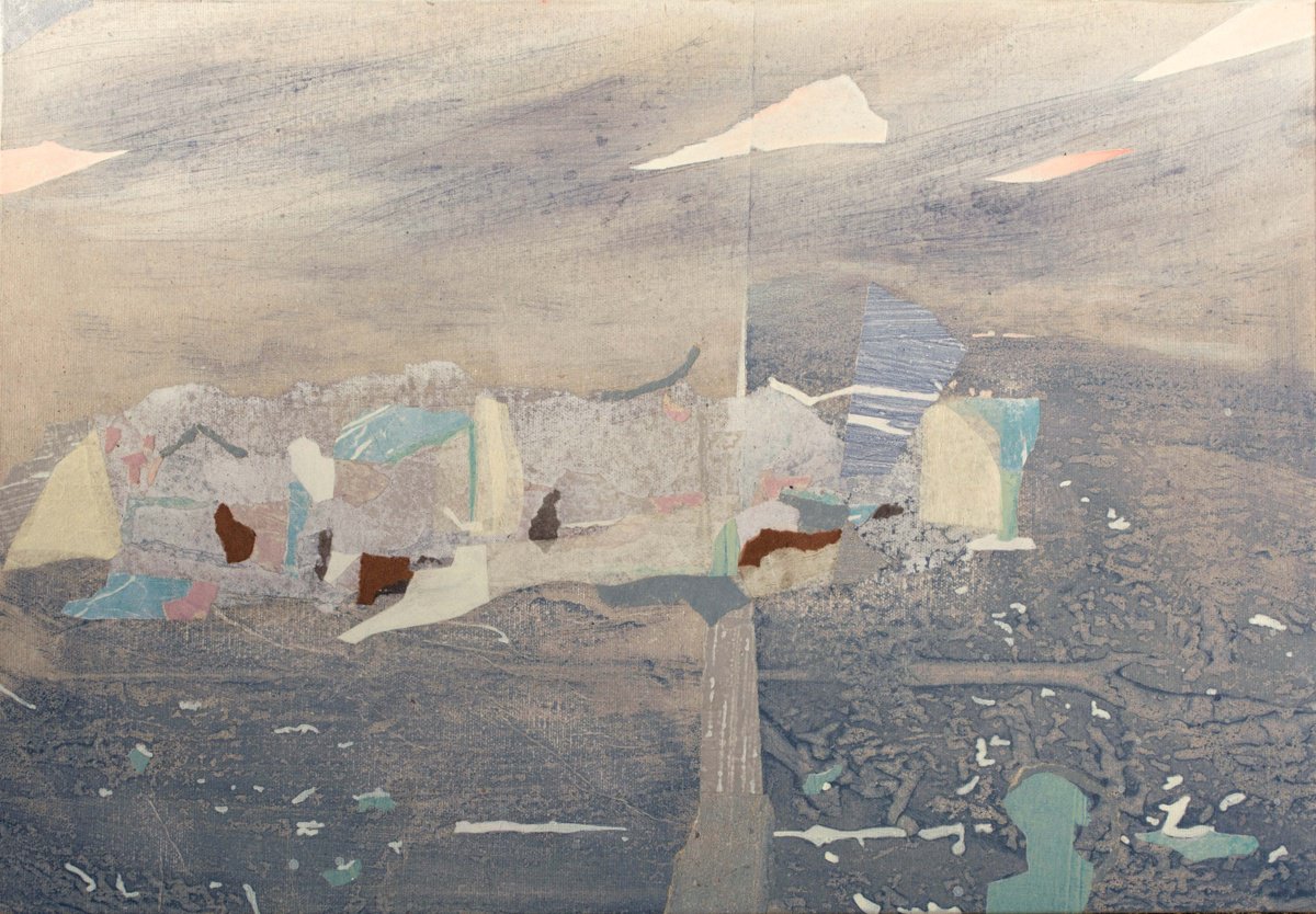 Abstract Painting By Trayana Panayotova, 22 X 15", Mirage, Original Artwork