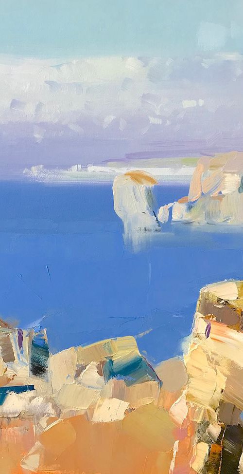 Big Sur, Original oil painting, Handmade artwork, One of a kind by Vahe Yeremyan