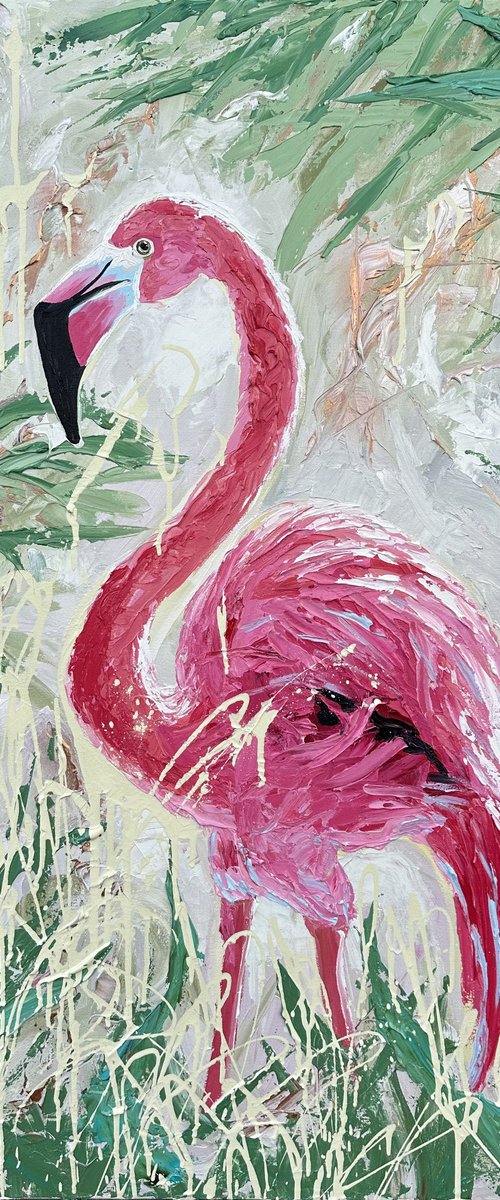 Flamingo by Elena Adele Dmitrenko