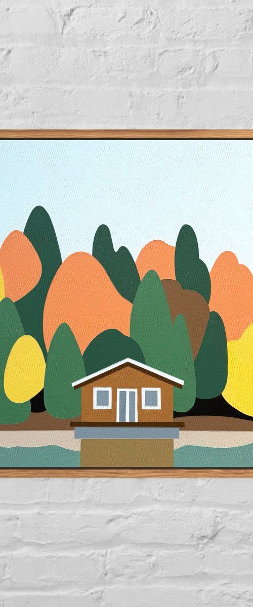 Autumn by the Lake by Zoe  Hattersley
