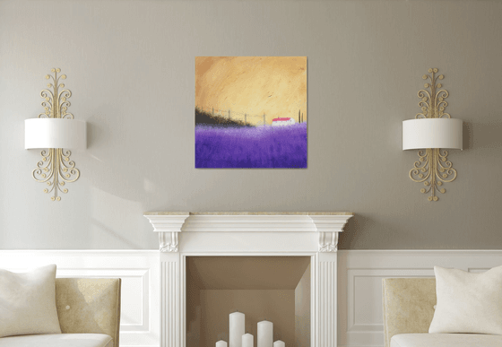“Lavender In Provence” 80x80x1cm