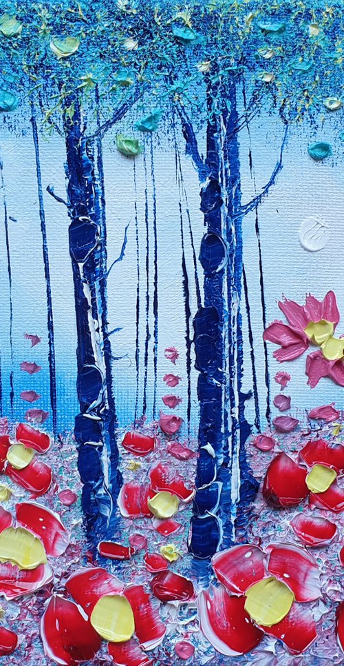 "Misty Forest & Flowers in Love" by Phil Broad