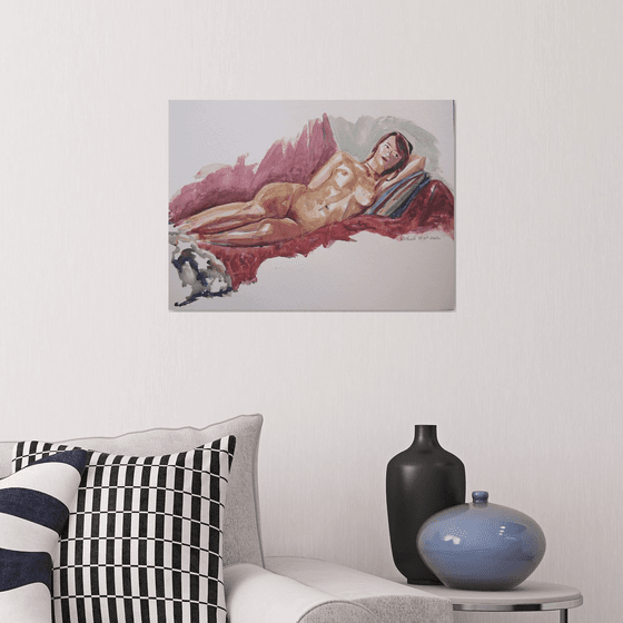 reclining female nude