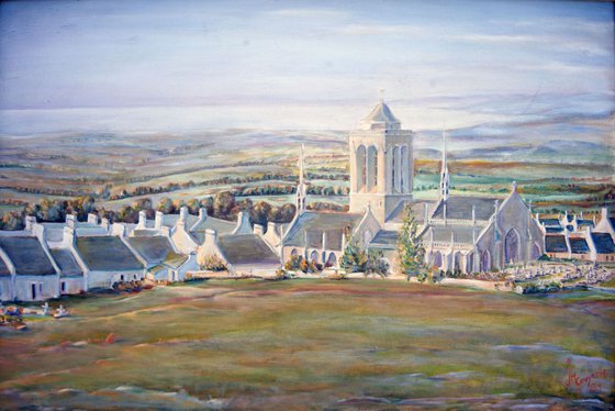 Locronan Brittany - My Early stage in painting 3343
