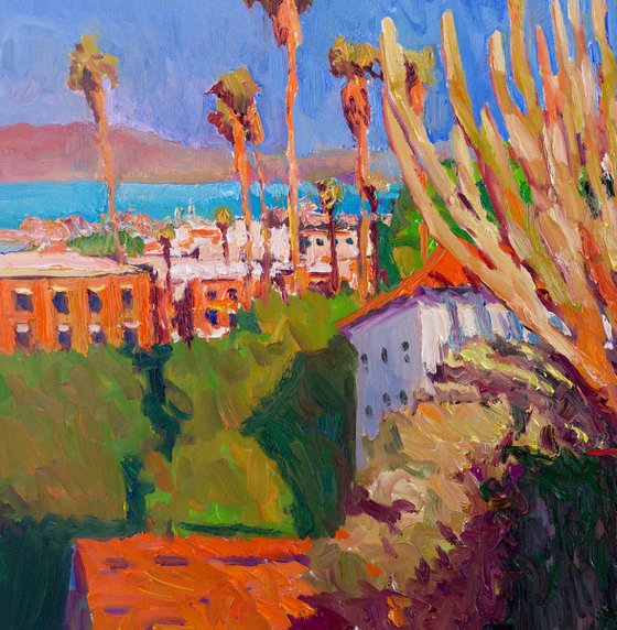 Cactus and Red Steps