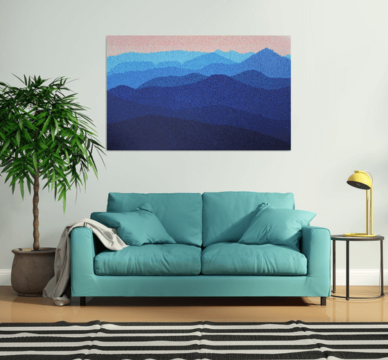 Mountains  /  ORIGINAL ACRYLIC PAINTING