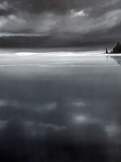 ESPEJO SALADO VII. Large painting. by Rafael Carrascal