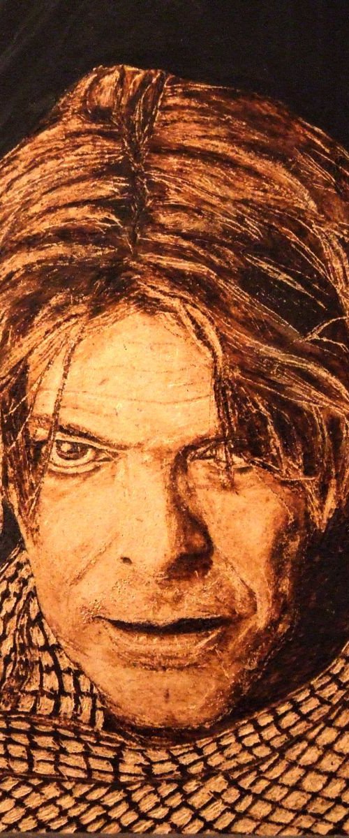 David Bowie by MILIS Pyrography