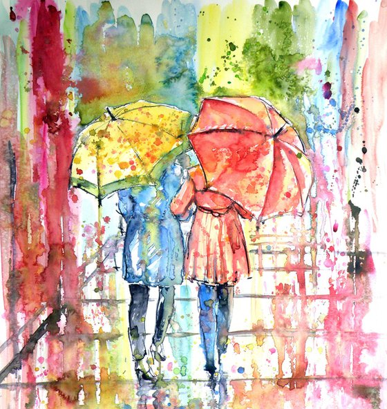Raining