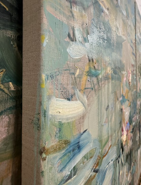 Nymphéas. Diptych.